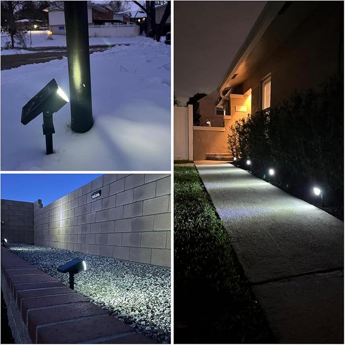 Solar Lights Outdoor Waterproof IP65, Solar Powered 76 LED 3 Lighting Modes - Image 9