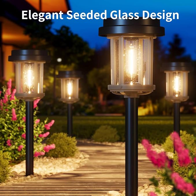 XMCOSY+ Solar Pathway Lights Outdoor, Garden Lights - Image 4