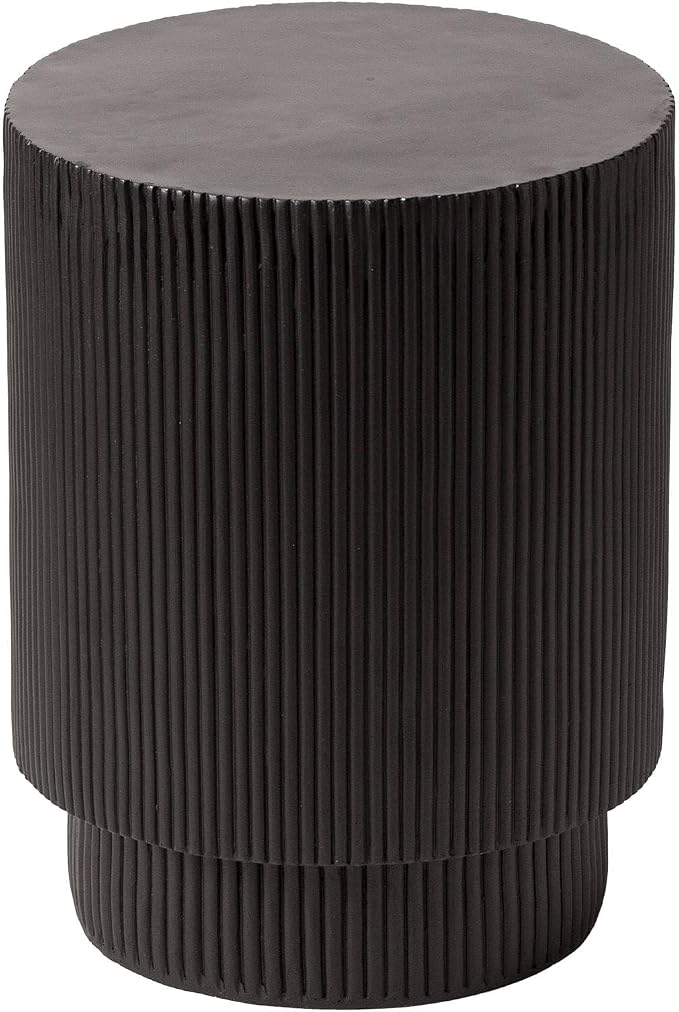 LeisureMod Modern Side Table Round Fiberstone Top Accent End Table - Image 9