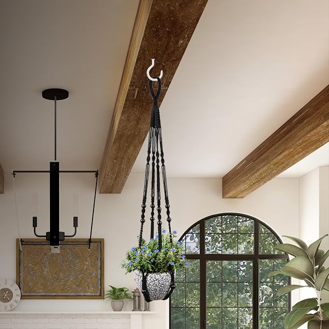 RIFNY Macrame Plant Hanger for 5 to 10 Inch Plant Pots, 35 Inch Indoor Handmade - Image 7