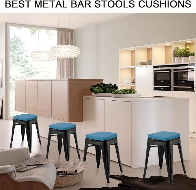 BUYUE Enhanced Anti-Slip Magnetic Bar Stool Cushion 1 Piece, Luxury PU Leather - Image 2