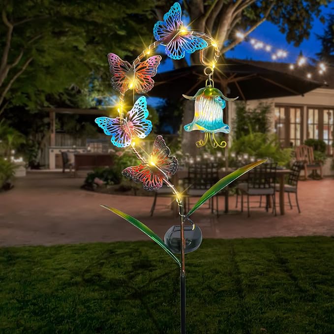 Bshine Solar Butterfly Lights Outdoor Garden Decoration Valentine's Day - Image 4