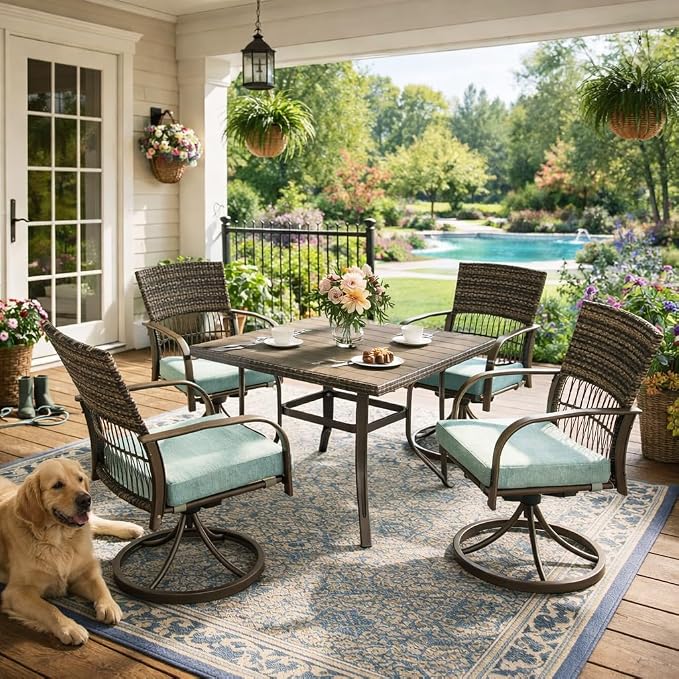 Pamapic 5-Piece Outdoor Dining Set by Pamapic