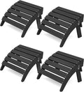 KINGYES Folding Adirondack Ottomans Set of 4 by KINGYES