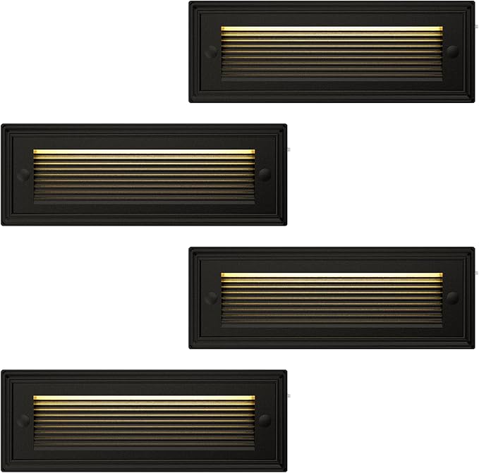 9 Inch Low Voltage Step Lights Outdoor, 12V 5W LED Landscape Stair Lights by Unknown