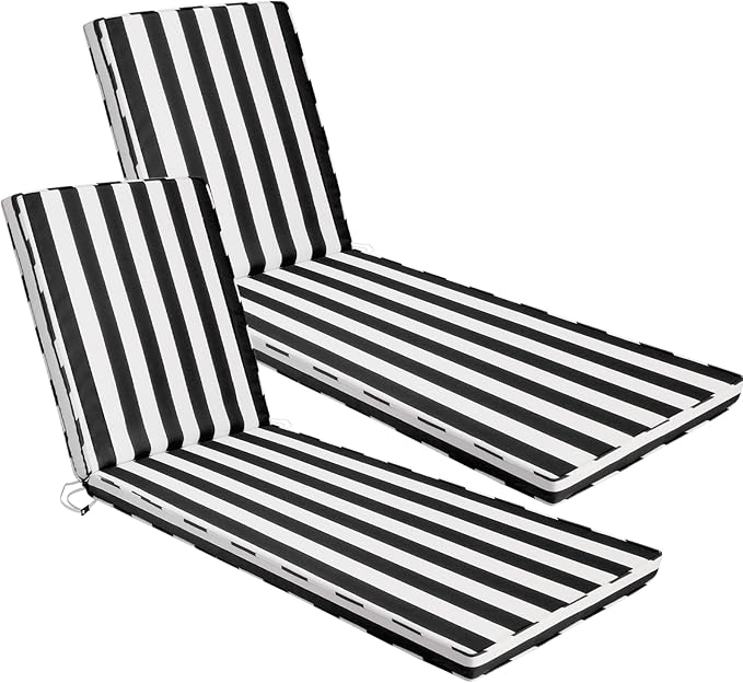 Chaise Lounge Cushions Outdoor Set of 2 by Iheqard
