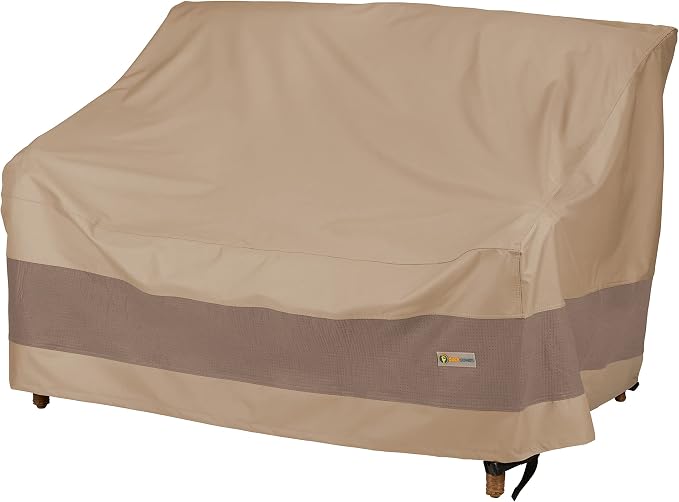 DUCKCOVERS Elegant Waterproof 52 Inch Patio Loveseat Cover, Patio Furniture by DuckCovers
