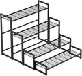 Garden 4 you 4 Tier Stair Style Large Metal Plant Stand Stackable, Garden by Garden4you