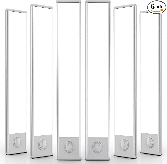 6 Pack Under Cabinet Lights Wireless, 68 LED Motion Sensor Light Indoor by AVEVA