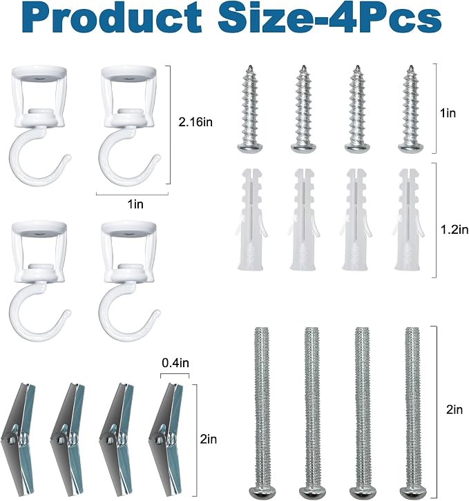ONIKK Ceiling Hooks for Hanging Plants, Heavy Duty Metal Plant Hooks, Screw in - Image 7