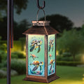 Outdoor Hanging Solar Lantern Waterproof Outside Turtle Pattern Landscape Lights by Unknown
