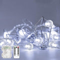 Metaku Outdoor String Lights Battery Operated 26ft 60LED Fairy Lights by METAKU