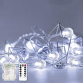 Metaku Outdoor String Lights Battery Operated 16.4ft 50LED Fairy Lights by METAKU