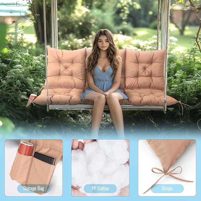 NACATIN 3 Seat Cushion for Outdoor Swing - Image 4