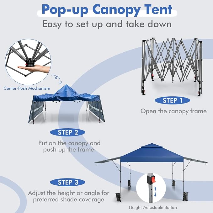 Tangkula 10x17.6 Ft Pop Up Canopy - Image 5