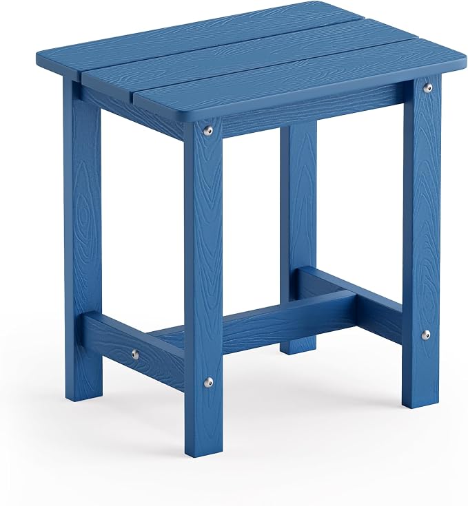 LUE BONA Outdoor Side Table, HDPS Small Outdoor Table, Adirondack Side Table by LUEBONA