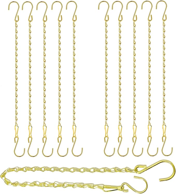 RIFNY Gold Chain for Hanging Plants, 20 Inch Small Plant Chains for Hanging by RIFNY