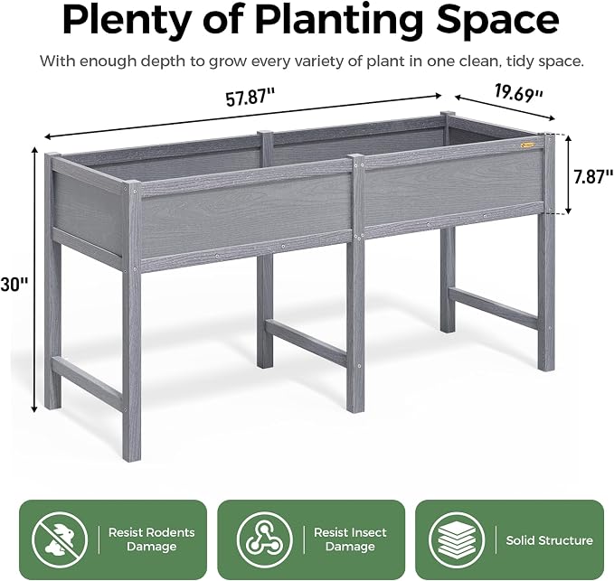 TT Nature HDPE Raised Garden Bed - Image 2