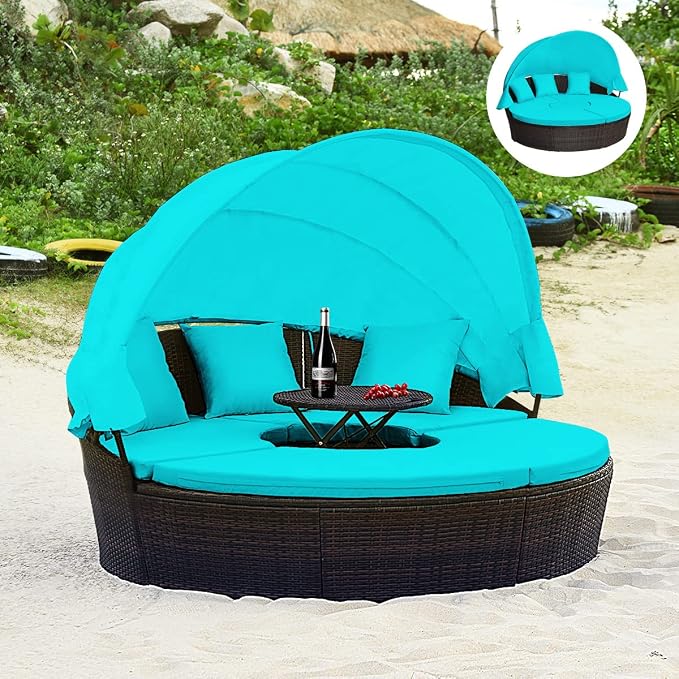 Tangkula Patio Round Daybed - Image 4