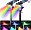 btfarm Solar Lights Outdoor Waterproof IP65-2 Pack LED Color Changing Spot by btfarmdecorativelighting