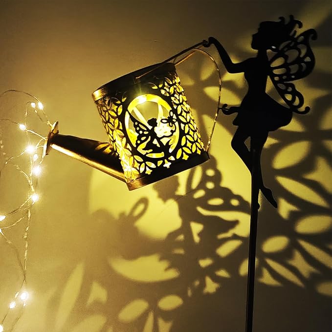 Solar Watering Can Lights, Outdoor Garden Decor, LED Waterproof String Light by Yevheniy