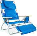 Ostrich Deluxe 3N1 Padded Beach Chair w/ Face Cushion & Arm Holes, Cup Holder by OstrichProducts