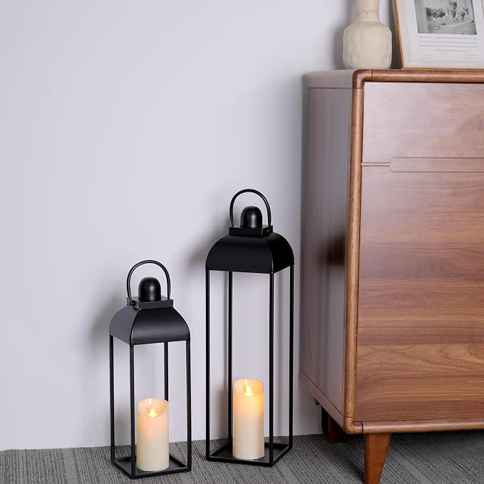 25'' 19'' Lanterns Decorative Outdoor Indoor, Christmas Lantern - Image 9