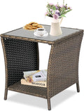 Kinfant Rattan Patio Side Table by Kinfant