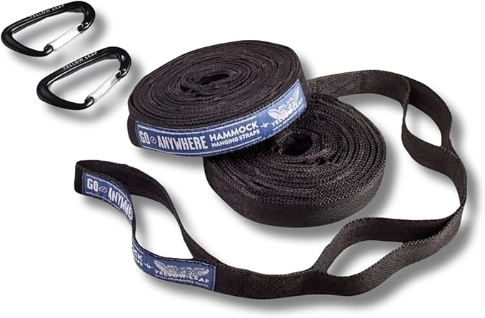 Go Anywhere Hammock Straps by Yellow Leaf Hammocks -Set of Two Nylon Straps by YellowLeafHammock