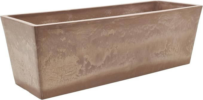Arcadia Garden Products U65TP Plastic/Stone/Wood Composite Simplicity Window Box - Image 5