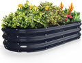 Kesfitt Raised Garden Bed, Oval Open-Bottom Design, 12-Inch Deep by Kesfitt