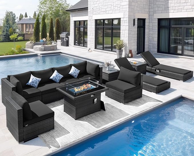 NICESOUL 11 Piece Patio Furniture - Image 2