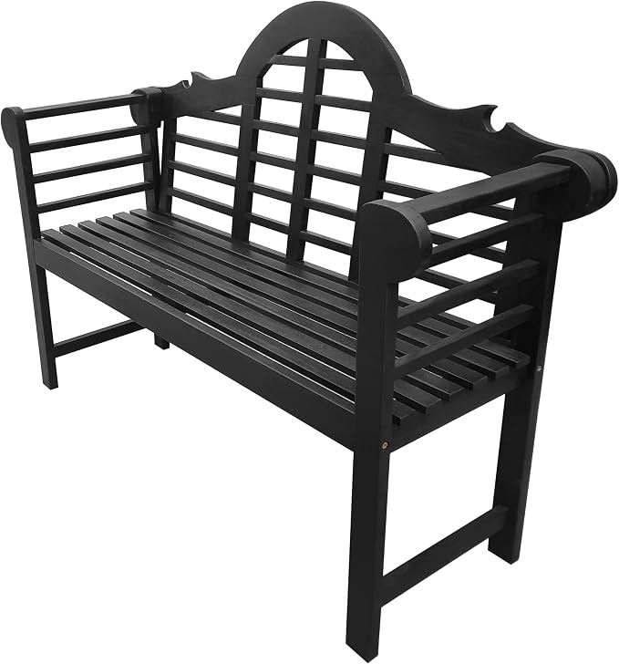JONATHAN Y BNH103C Lutyens 51.2" 3-Seat Arched 600-Lbs Support Acacia Wood by JONATHANY