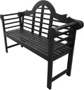 JONATHAN Y BNH103C Lutyens 51.2" 3-Seat Arched 600-Lbs Support Acacia Wood by JONATHANY