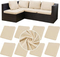 8Pcs Stretch Velvet Patio Cushion Cover, by BIETYONE