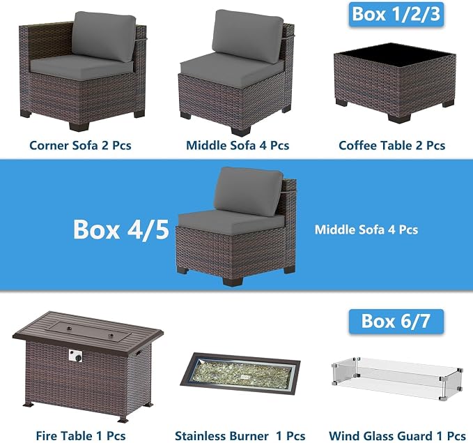 Outdoor Patio Furniture Set - Image 8