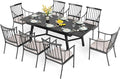 PHI VILLA 9 Pieces Outdoor Dining Set by PHIVILLAThepioneerofcomfortablehouseholdsupplies