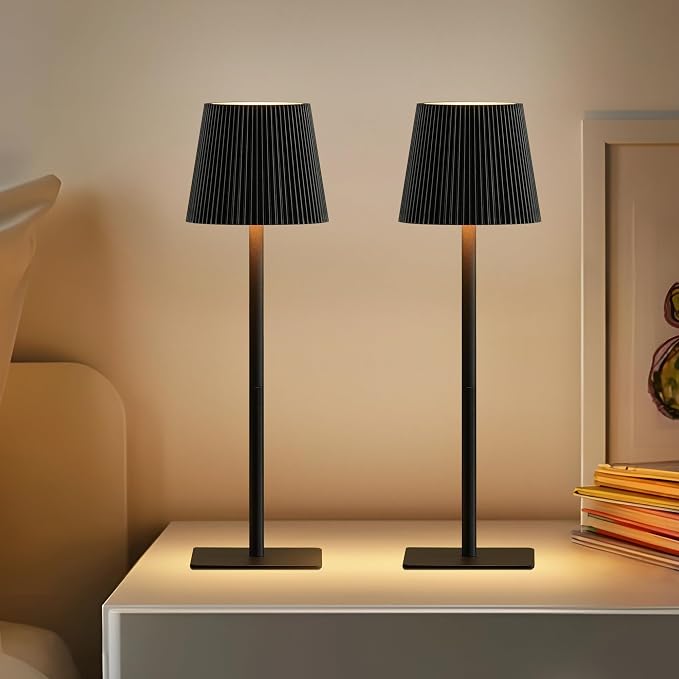 LUTEC 4 Pack Cordless Table Lamp, 6000mAh Rechargeable Battery Operated Desk - Image 7