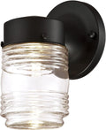 Design House 587246 Jelly Jar Indoor/Outdoor Integrated LED Wall Light by DesignHouse