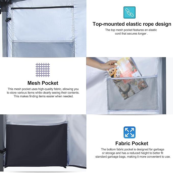 ABCCANOPY Pop Up Canopy with Sidewall, 10x10 Outdoor Canopy Tent with Storage - Image 2