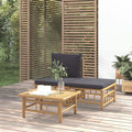 3 Piece Patio Lounge Set Patio daybed, Small Balcony Furniture, Outdoor Balcony by FUDUGEHMIOFWFJJ