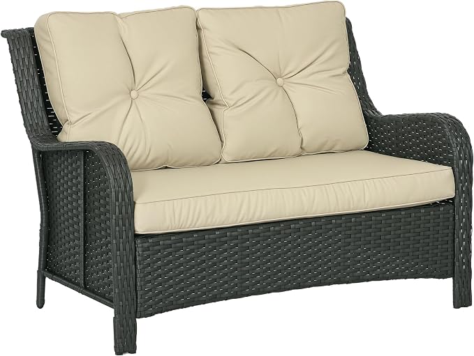 Outsunny 2-Seater Outdoor Sofa by Outsunny