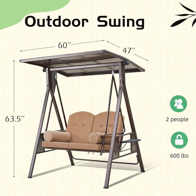 YOLENY Outdoor Patio Swing - Image 2