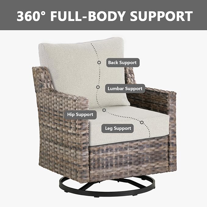 Goodgoods 25 x 25 Outdoor Patio Deep Seat Cushions 2-Pack, 1000+ Hours - Image 5