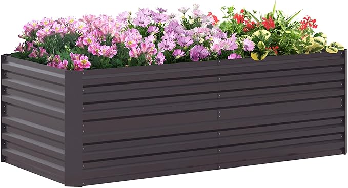 Outsunny Galvanized Raised Garden Bed Kit by Outsunny