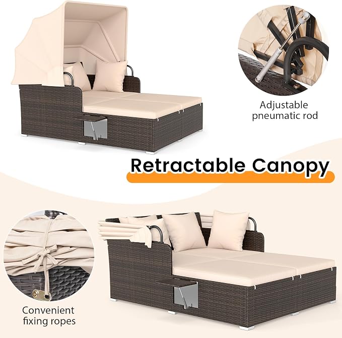 RELAX4LIFE Patio Outdoor Daybed - Image 3