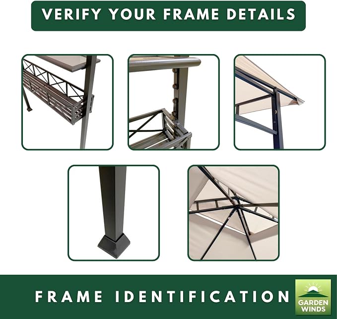Garden Winds Custom Fit Replacement Canopy Top Cover Compatible - Image 6