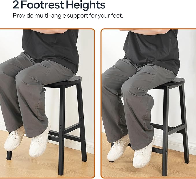 HOOBRO Bar Stools Set of 2, Counter Height Bar Stools, 23.6 Inch Barstools - Image 8