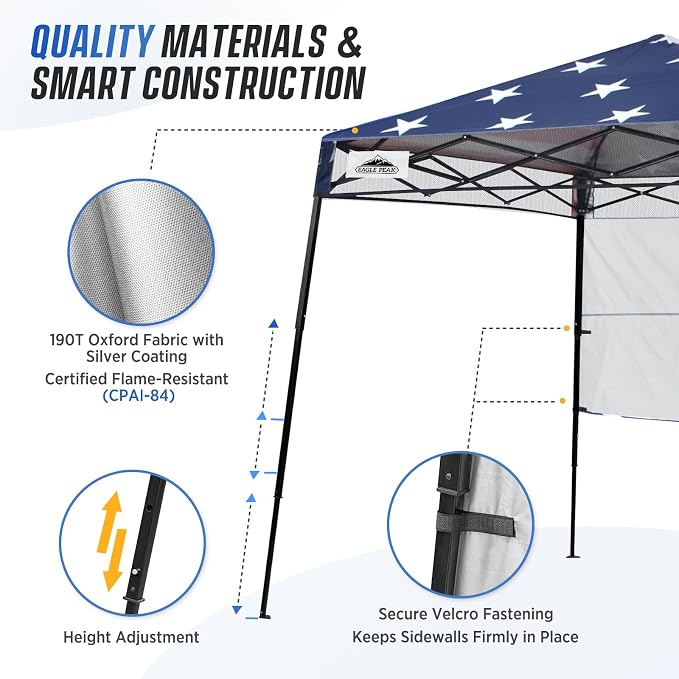 EAGLE PEAK 8x8 Pop Up Canopy Tent - Image 7