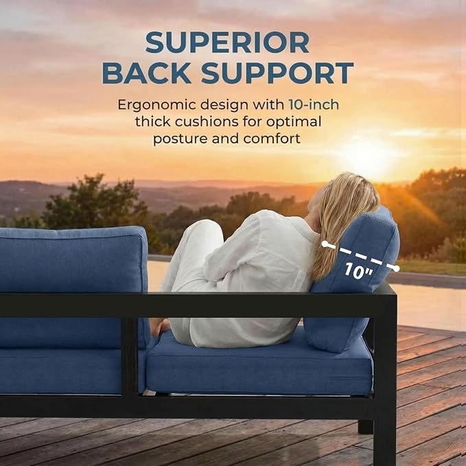 Solaste Aluminum Patio Furniture Set - Image 6